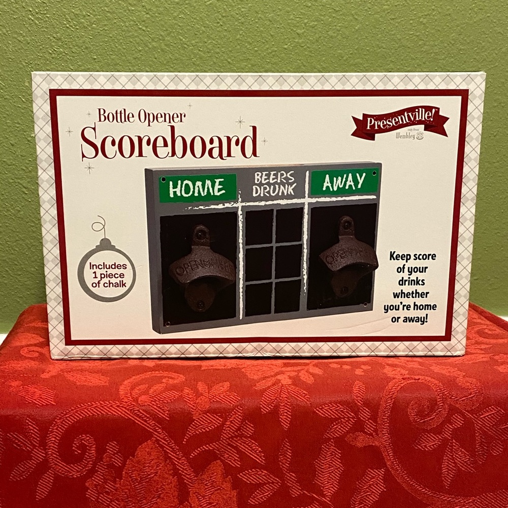 Bottle Opener Scoreboard NIB Present Presentville